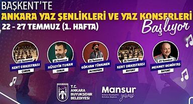 'Ankara Yaz Şenlikleri ve Konserleri' dolu dolu geçiyor