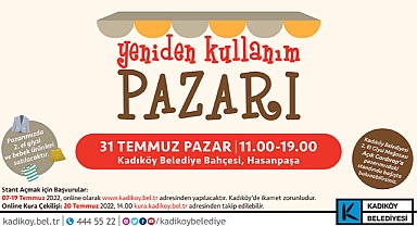 KADIKÖY BELEDİYESİ BAHÇESİNDE YENİDEN İKİNCİ EL PAZARI