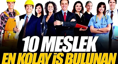 Türkiye'de en kolay iş bulunan meslekler
