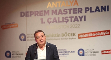 Antalya Deprem Master Planı 1. Çalıştayı Düzenlendi