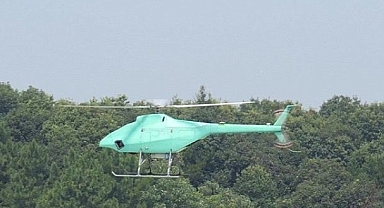 Çin'in gemilere iniş yapabilen insansız helikopteri, ilk uçuşunu tamamladı