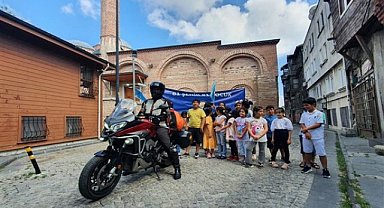 TEGV'li çocuklar için motosikletiyle 6 bin kilometre yol katetti