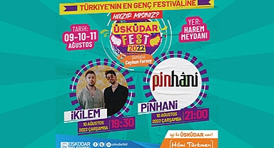 ÜSKÜDAR HAREM MEYDANINDA GENÇLER “İKİLEM” VE “PİNHANİ” KONSERLERİYLE ÇOŞTU