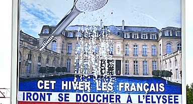 Fransa'da enerji sıkıntısına dikkati çeken 