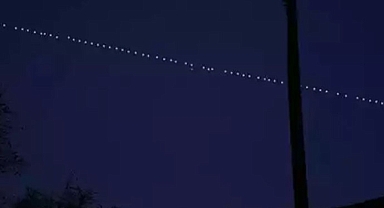 Starlink uydularının geçişi Türkiye’deki birçok ilde görüntülendi