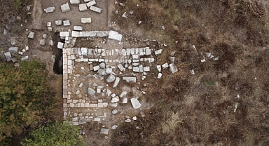 Bursa'daki antik kentin tapınağı gün yüzüne çıkarılıyor