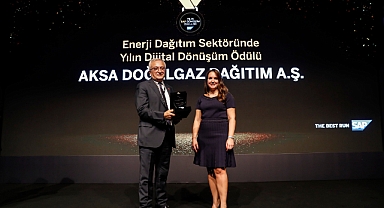 Sektöründe yılın dijital dönüşüm ödülü Aksa Doğalgaz’ın