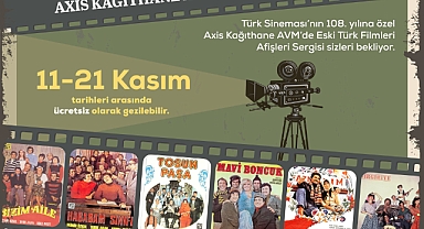 Yeşilçam’a nostaljik bir yolculuk Eski Türk Filmleri Afişleri Sergisi Axis Kağıthane AVM’de