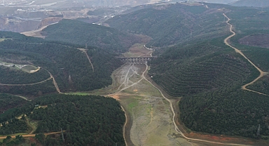 Alibeyköy Barajı'ndaki su son 10 yılın en düşük seviyesine indi!!