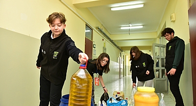 Tuzlalı liseliler 5 haftada 31 bin 5 yüz kilo atık topladılar