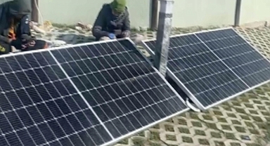 Afet Bölgesine Güneş Paneli Desteği