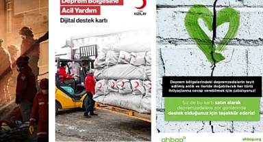 Ahbap ve Türk Kızılay’ın Dijital Destek Kartları Satışa Çıktı