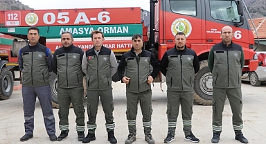 Amasyalı orman işçileri çalışmalarını tamamlayarak memleketlerine döndü