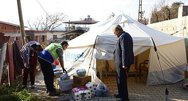 Bursa Büyükşehir, Hatay’da yardımları dağıtmaya devam ediyor
