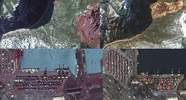 Deprem felaketinin korkunç boyutu uydudan böyle görüntülendi