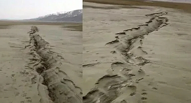 Elazığ’da zemin sıvılaşması görüntülendi