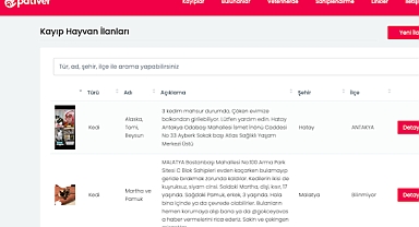 Evsiz Kalan Can Dostlarımızı Buluşturan Site