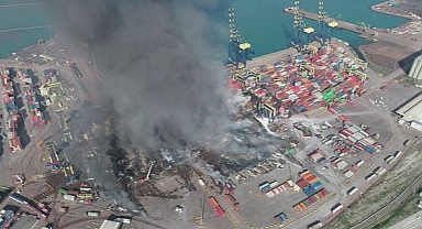 İskenderun Limanı'nda yangın kontrol altına alındı