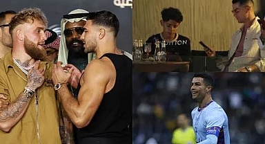 İZLE: Ronaldo, oğluyla boks maçına gitti 