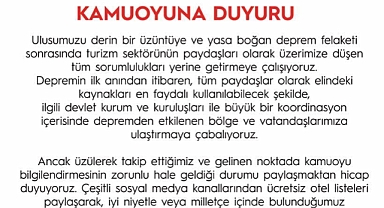 Jolly'den depremzedelerin yanlış yönlendirilmesine ilişkin açıklama