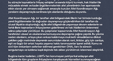 Kadın Koalisyonu Afet Koordinasyon Ağı Kuruldu