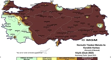 Ocak ayında şiddetli kuraklık yaşandı