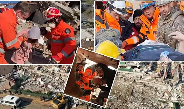 Türkiye deprem felaketi sonrası seferber oldu... Deprem felaketinde 8. gün