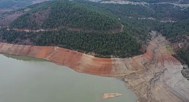 Bursa'da kuruyan Nilüfer Barajı son günlerdeki yağışlarla dolmaya başladı