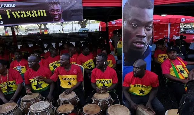 Christian Atsu: Türkiye depreminde hayatını kaybeden futbolcu için Gana'da cenaze töreni