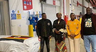 Hatay'da depremde hayatını kaybeden Florence Babirye düzenlenen törende ülkesine götürüldü