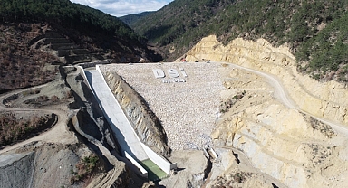Karabük'te yapımı tamamlanan Haslı Göleti su tutmaya başladı