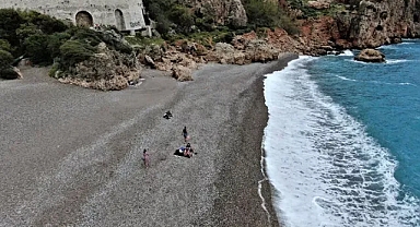 Antalya'da deniz ve hava sıcaklığı eşitlendi!