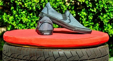 Arjantin'de atık lastiklerden ayakkabı 