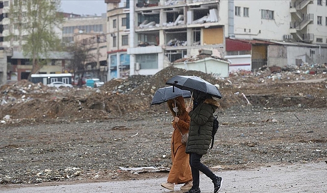 Deprem bölgesi için sağanak uyarısı