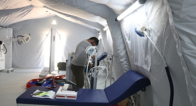 Depremden sonra nüfusu katlanan Yayladağı'nda sahra hastanesiyle hizmet kapasitesi artacak