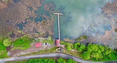 Efteni Gölü havzası son yağışlarla suya doydu
