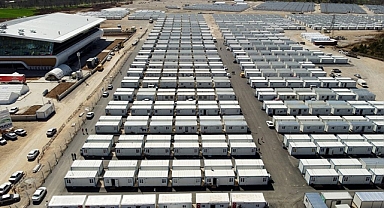 MÜSİAD'ın Elbistan'da kurduğu konteyner kentte yaşam başladı