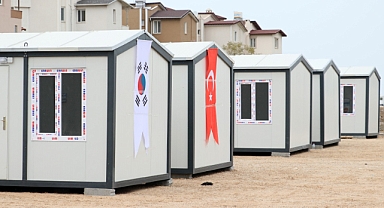 İskenderun'da Kore Mahallesi Konteyner Kenti kurulması için temel atıldı