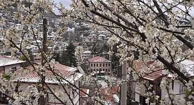 Tarihi Osmanlı kasabasında bahar havası yaşanıyor