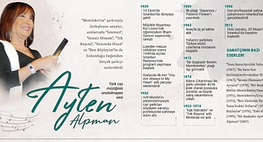 Türk caz müziğinin unutulmayan sesi: Ayten Alpman