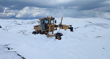 Van'ın yüksek kesimlerinde karla mücadele sürüyor
