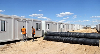 Adıyaman'da 1342 ailenin kalacağı konteyner kent oluşturuluyor