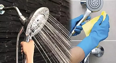 Duş başlığında oluşan kireçleri söküp atan temizlik tüyosu! 