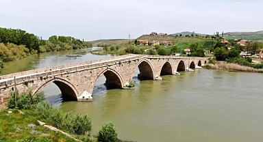 Tarihi köprü adeta kuşlara yuva oldu
