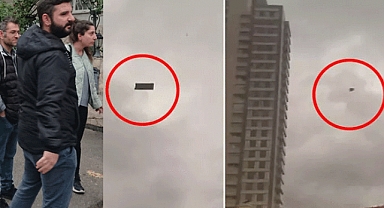 Uçan koltuk bakın nereye düştü! 'Bir anda bize doğru geldiğini gördüm'