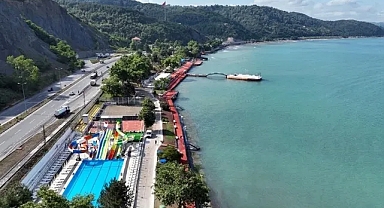 Zonguldak'taki Sevgi ve Barış Plajı'na 