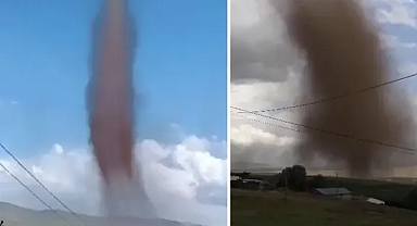 Ahlat’ta dev hortum görüntülendi