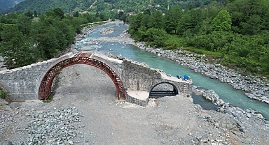 Artvin'de 400 yıllık tarihi taş kemer köprü restore ediliyor