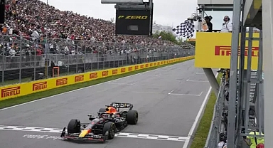 Kanada Grand Prix'sinde kazanan Max Verstappen