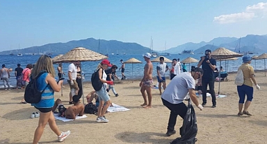 Marmaris plajları sezona hazırlandı